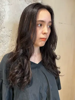 ロング パーマ 💍新宿ショート 💍岩田莉奈のヘアスタイル