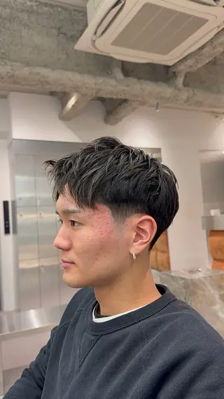 ショート メンズ MEN’S SALON HAVANA所属・渋谷/メンズパーマ /フェード/千尋のヘアスタイル
