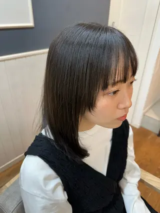 ミディアム ナチュラルカラー✨ SHINYAのヘアスタイル