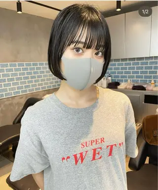 ショート カラー パーマ VIE表参道所属・艶感カラー/縮毛 矯正/りょお🫧のヘアスタイル