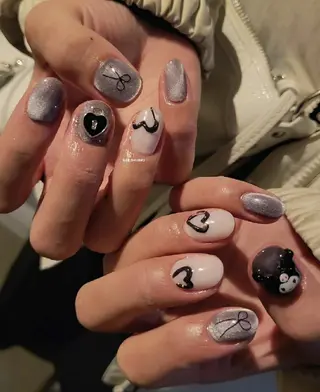 ネイル 3dパーツ/流行り 👧shushu❤️のネイルデザイン