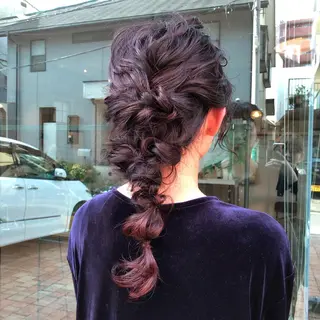 セミロング カラー パーマ ヘアアレンジ BRUNTJET所属・MAEDA MADOKAのヘアスタイル