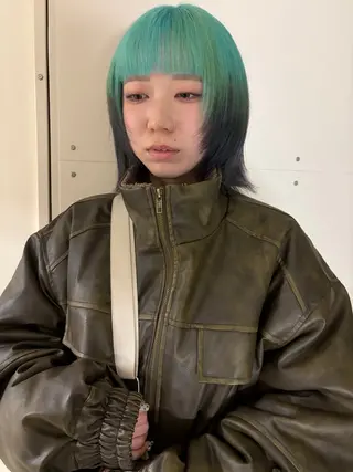 ショート カラー ボブ/パーマ kusa‪🌱‬のヘアスタイル