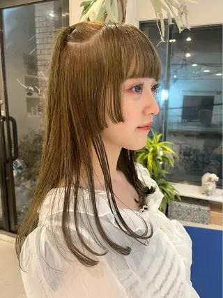 ロング カラー Sraw代官山所属・HARUKA/暖色 /ハイトーンカラーのヘアスタイル