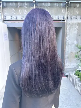 セミロング カラー 💕ブリーチ/ヘアメ 🎀YUUKAのヘアスタイル