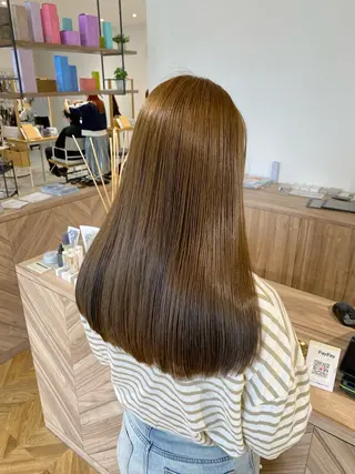 セミロング カラー yate'/ Wカラー/小出捷也のヘアスタイル