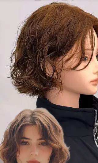 ミディアム パーマ エム、デュ所属・jeung jiookのヘアスタイル