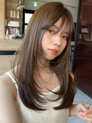 ロング 透明感color🍃 Kurumiのヘアスタイル