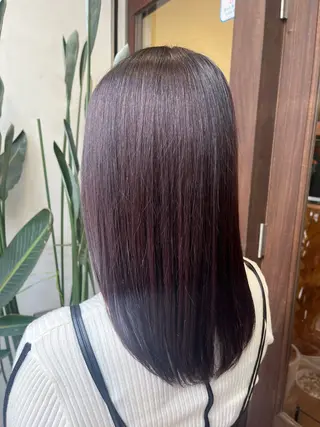 カラー 透明感/低ダメージ インナー🩵角田紗雪のヘアスタイル