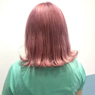 ミディアム アオイ🩵暖色 /まろやかカラーのヘアスタイル