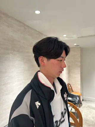 ショート パーマ メンズ 🫧Miyu /ブロー🫧のヘアスタイル