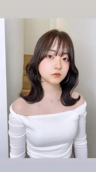 ミディアム 韓×中くびれヘア💋 髪質改善宇塚元哉💓のヘアスタイル