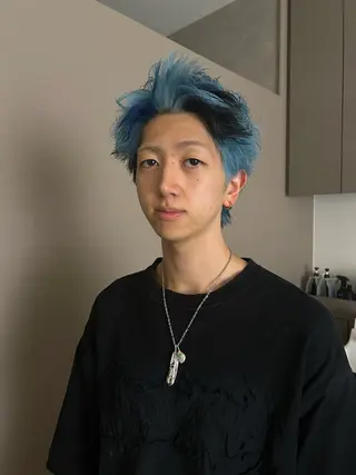 ショート カラー メンズ OPS  hair 西新店所属・藤本 航大のヘアスタイル