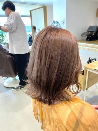 ミディアム カラー yate'/ Wカラー/小出捷也のヘアスタイル