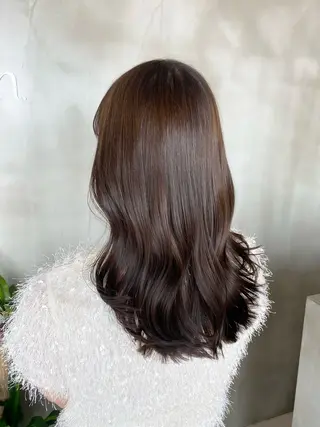 ロング カラー AIN.ANLY.所属・韓国ｶﾞｰﾘｰ 🎀ミスズ🩰のヘアスタイル