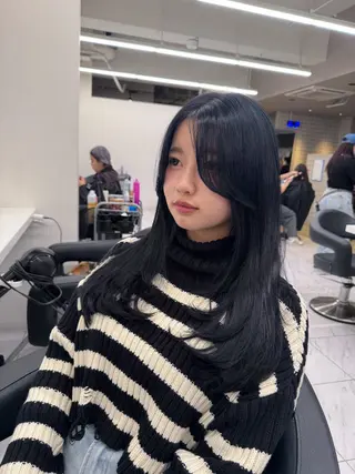 ロング カラー ヘアアレンジ Over hair_ misakiのヘアスタイル