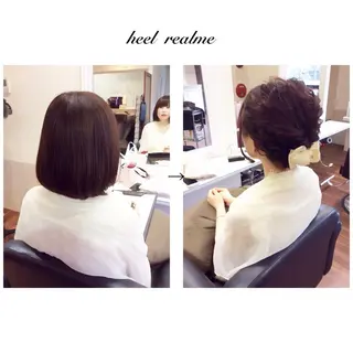 ショート ミディアム ヘアアレンジ 成松 勇治のヘアスタイル