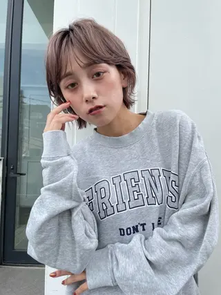 ミディアム 💖ボブ/髪質改善 顔周りレイヤー/ユイのヘアスタイル