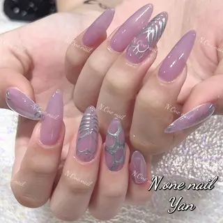 ネイル 長いだし/スカルプ/ パラシェルN.oneのネイルデザイン