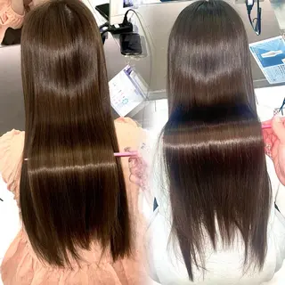 ロング 縮毛矯正/艶髪 💎志田美紀のヘアスタイル