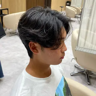 ショート パーマ メンズ UNIX所属・村上翼/ハンサム ショート/パーマのヘアスタイル