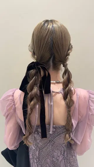 ロング 🩶ダブルカラー/ 透明感カラー✝️るみのヘアスタイル