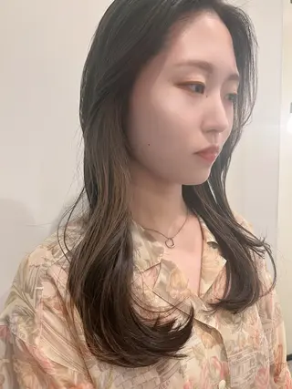 ロング カラー 工藤 梨花のヘアスタイル