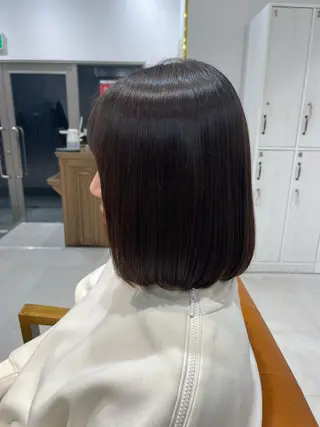 ミディアム カラー パーマ レイヤーカット/ 堺 健人のヘアスタイル