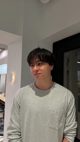 ショート パーマ メンズ naturalカラー / Rukaのヘアスタイル