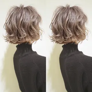 ショート カラー パーマ Memories水天宮前所属・花渕 俊彦のヘアスタイル