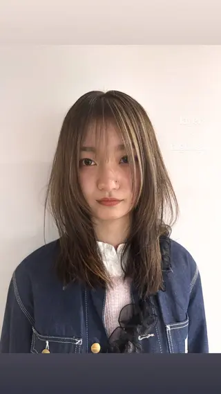 カラー saki/ハイトーン カラー/薬院のヘアスタイル