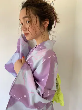 セミロング LOREN＋透明感 オリーブhirokoのヘアスタイル