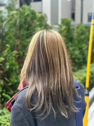 ロング カラー ✨ブリーチなし透明感 ✨カラー💍Yuriのヘアスタイル