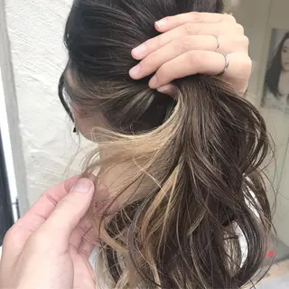 ミディアム カラー AMI Hair  supply所属・髪質改善カラー 韓国風レイヤーのヘアスタイル