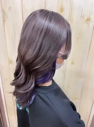 セミロング カラー ayaka |トレンドヘアのヘアスタイル