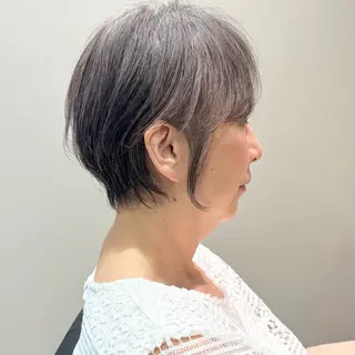 ショート カラー 瀧　元気/ショート/ 白髪ぼかし/髪質改善のヘアスタイル