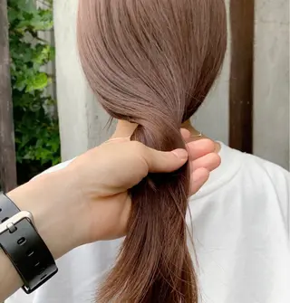 ロング カラー パーマ 鎌田卓也/髪質改善 /透明感カラーのヘアスタイル