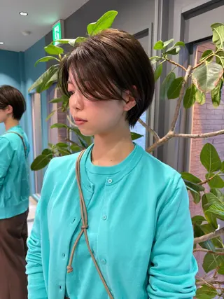 ショート カラー 🌟満足度No.1/ 似合わせ/AYA🌟のヘアスタイル