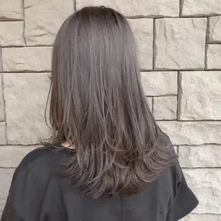 セミロング カラー 店長/mao/ 前髪/顔周りカットのヘアスタイル