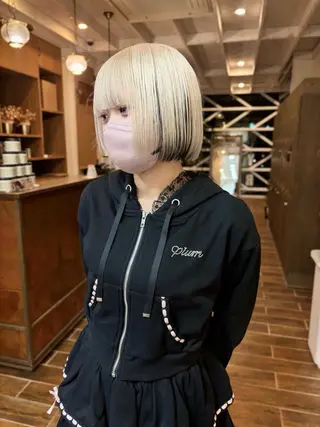 ミディアム カラー ハイトーン/デザイン カラー/るいのヘアスタイル