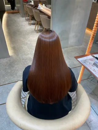 ロング 🦋美髪矯正、髪質 改善のプロ🦋アオイのヘアスタイル