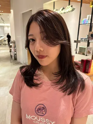 ミディアム SARA Beauty Sight 志免店所属・ホットペッパー口コミ 評価No. 1羽瑠のヘアスタイル