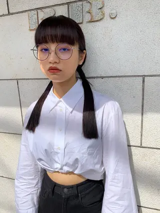 セミロング カラー ヘアアレンジ rewards成城学園前店所属・hiro【沿線で叶う 似合わせhair】のヘアスタイル