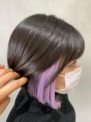 ショート カラー 渡辺　亮/ 白髪ぼかし/髪質改善のヘアスタイル