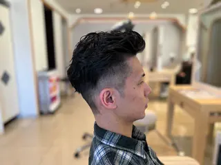 ショート パーマ メンズ Ash宮前平店 鈴木和也のヘアスタイル