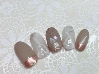 ネイル 痛ネイル/ワンホン/ フィルイン/長さだしのネイルデザイン