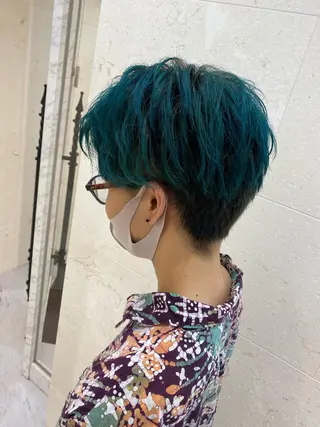 ショート カラー メンズ shanti 渡辺新也✂️のヘアスタイル