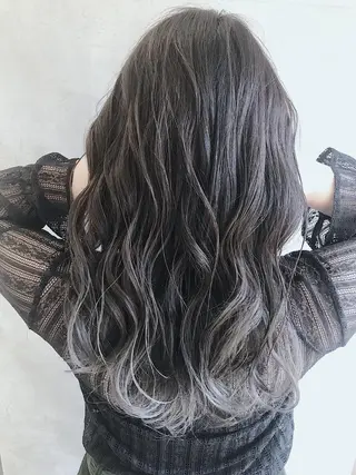 ミディアム カラー MOU namba ムウナンバのヘアスタイル