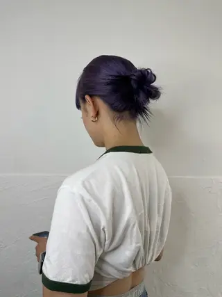 ミディアム カラー ヘアアレンジ キッズ 🦠デザインカラー/ 魚瀬あおい🦠のヘアスタイル