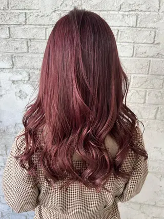 セミロング カラー エクステ＆艶カラー 🎀YURINA🎀のヘアスタイル